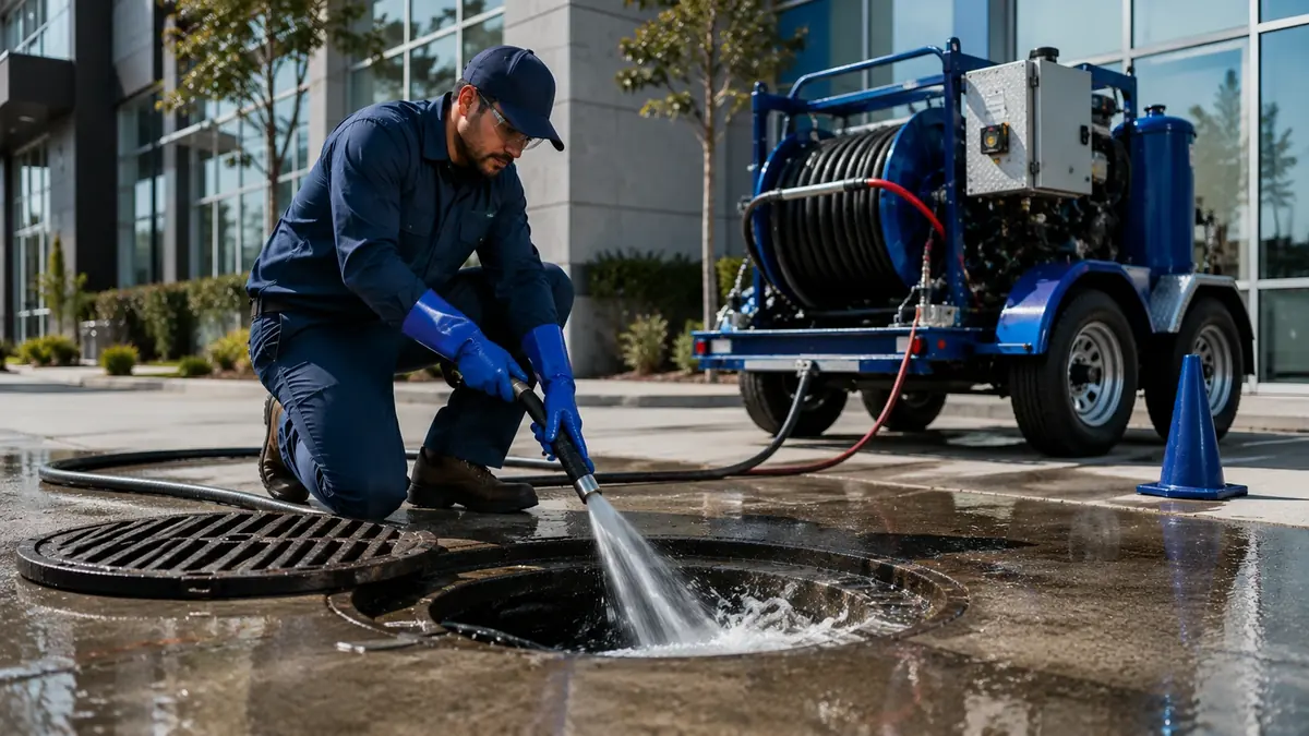 Commercial Hydro Jet Drain Cleaning in Strathmore
