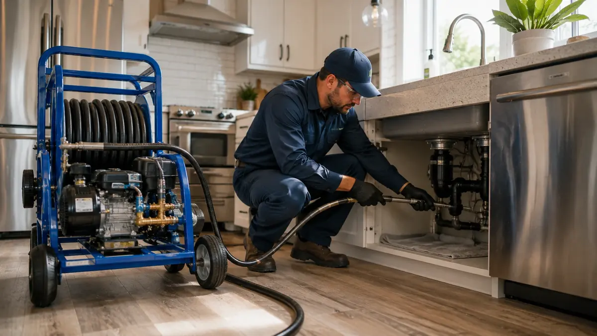 Kitchen Drain Hydro Jetting in Strathmore