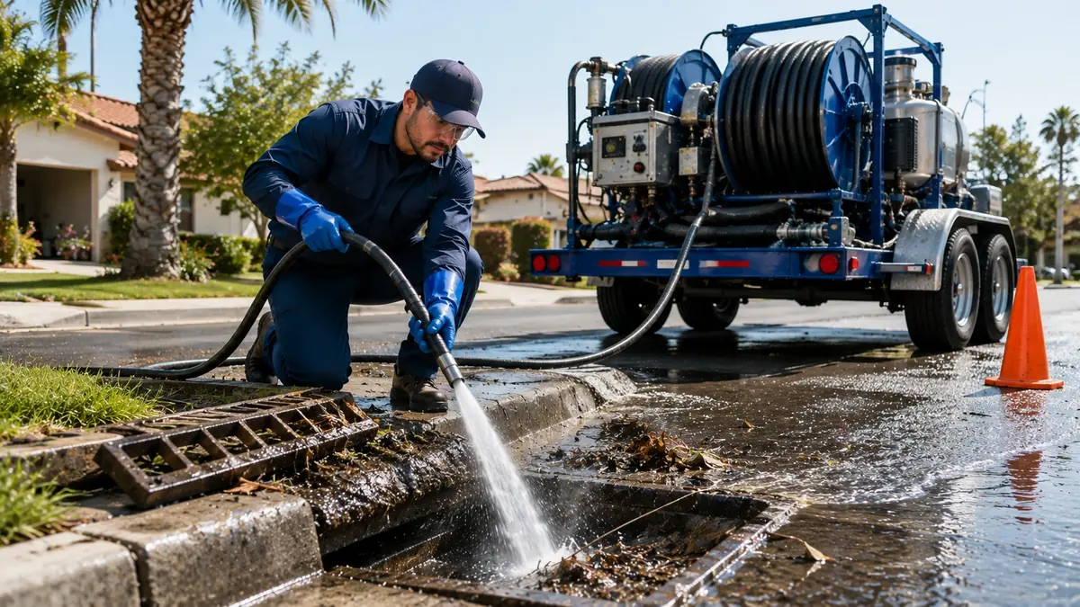 Storm Drain Hydro Jet Cleaning in Strathmore